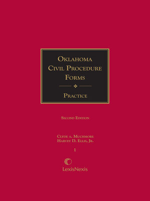 cover image of Oklahoma Civil Procedure